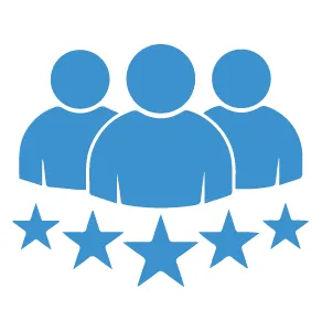 A of group of people depicting highest patient satisfactory rate